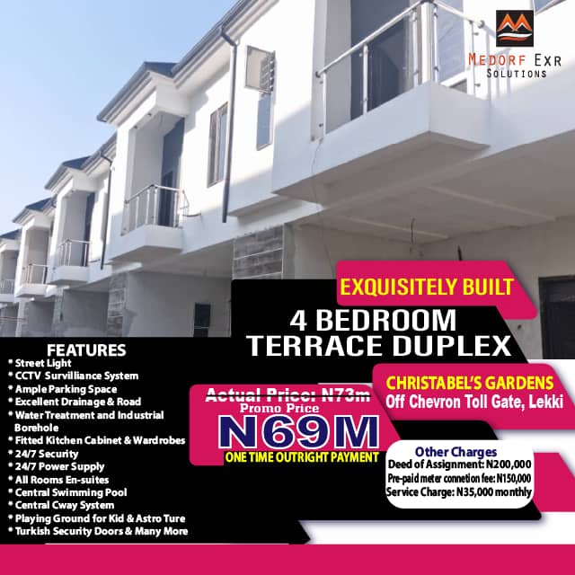 4 Bedroom terrace duplex